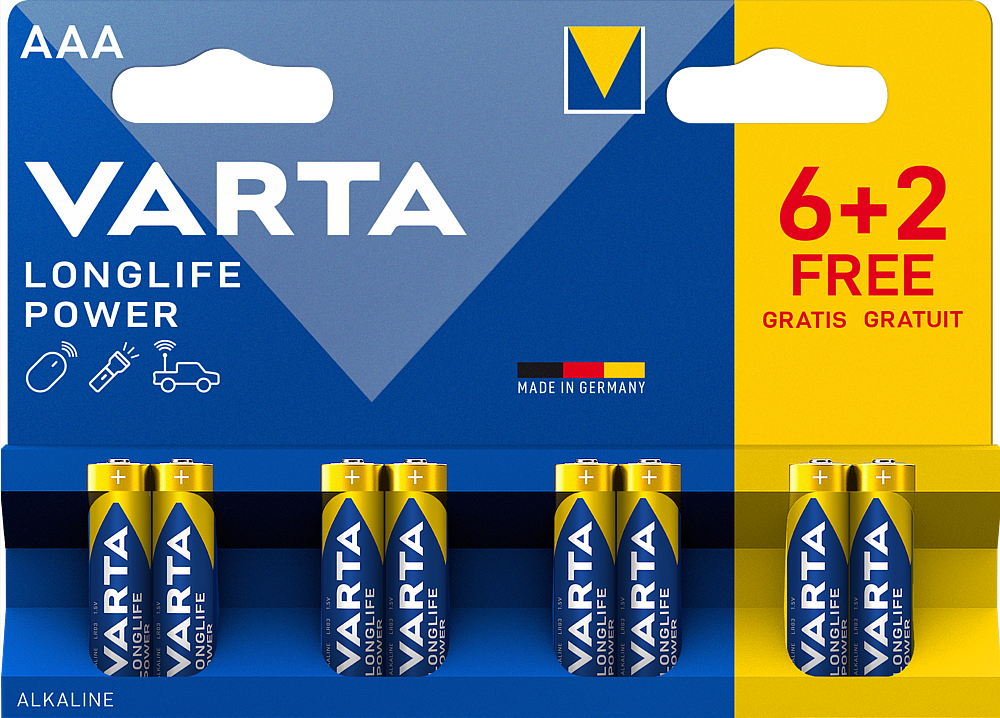 ALC LR03/AAA BLI 6+2